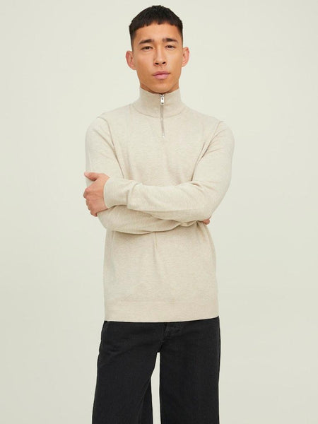 JJEEMIL KNIT HALF ZIP NOOS