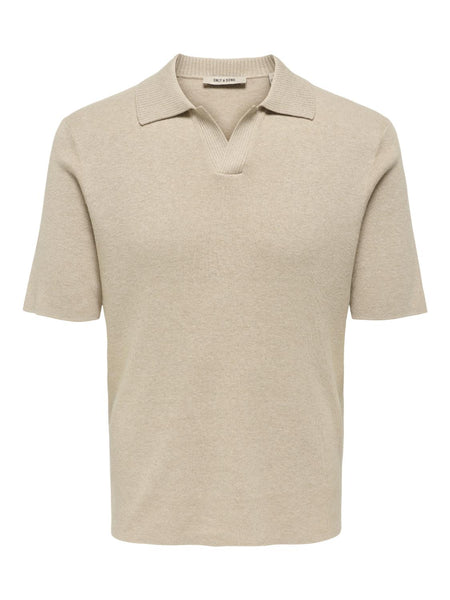 ONSTRAVIS REG 12 SS MEL KNIT