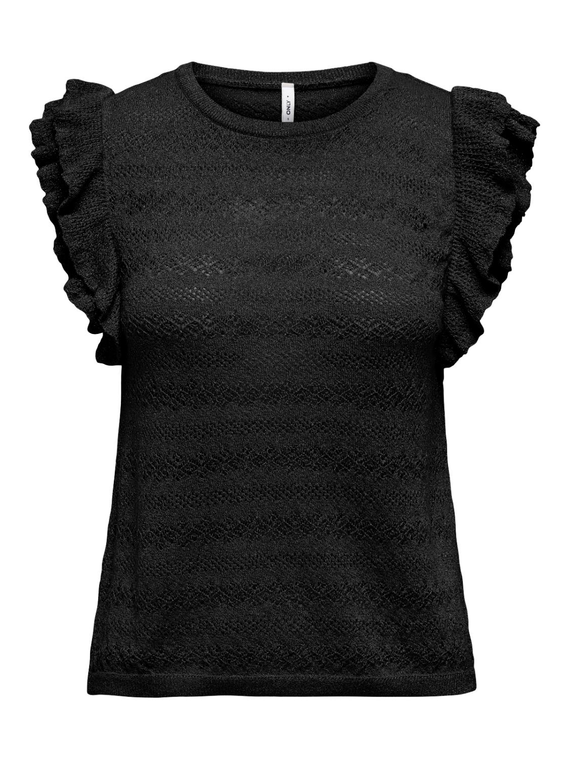 ONLAGA SL GLITTER O-NECK TOP