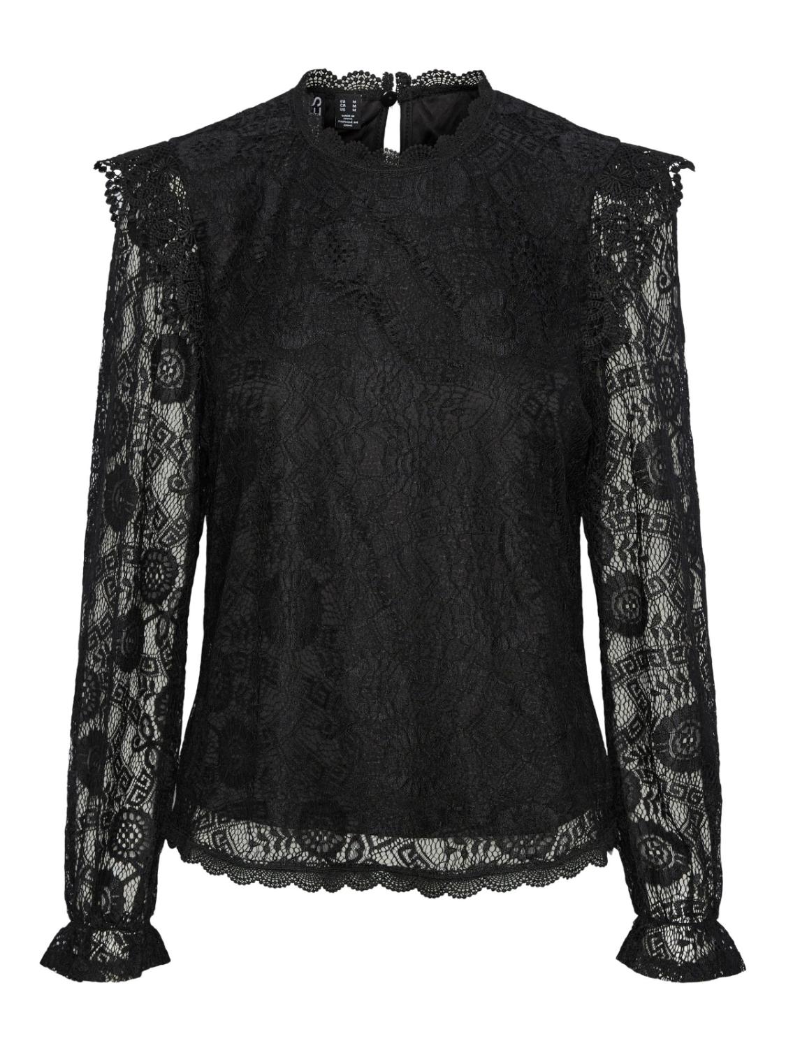 PCOLLINE LS LACE TOP NOOS BC