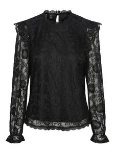 PCOLLINE LS LACE TOP NOOS BC