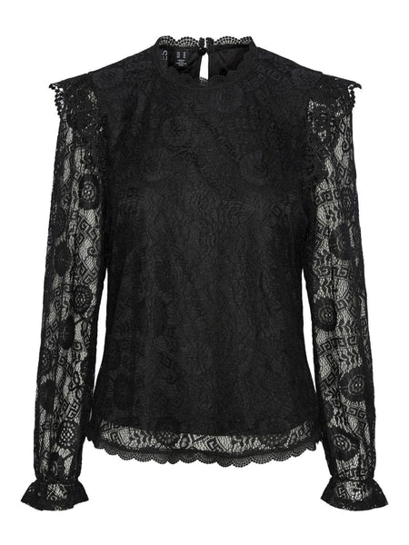 PCOLLINE LS LACE TOP NOOS BC