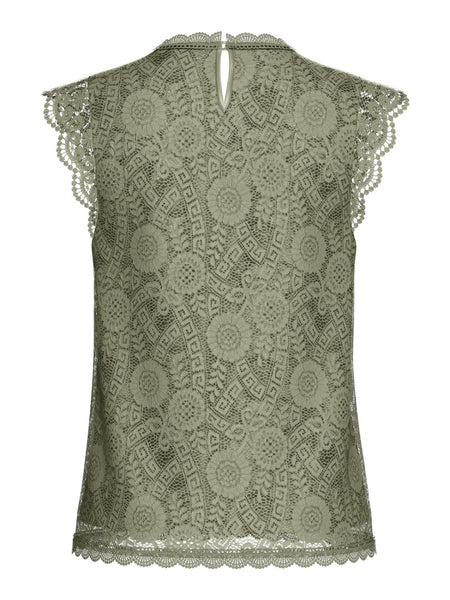PCOLLINE SL LACE TOP WVN NOOS