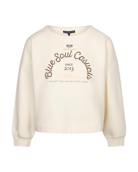 Terry sweater chestprint