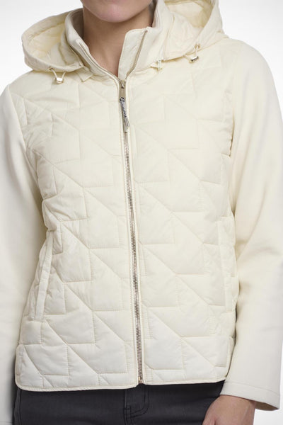 Light quilted jacket with scub