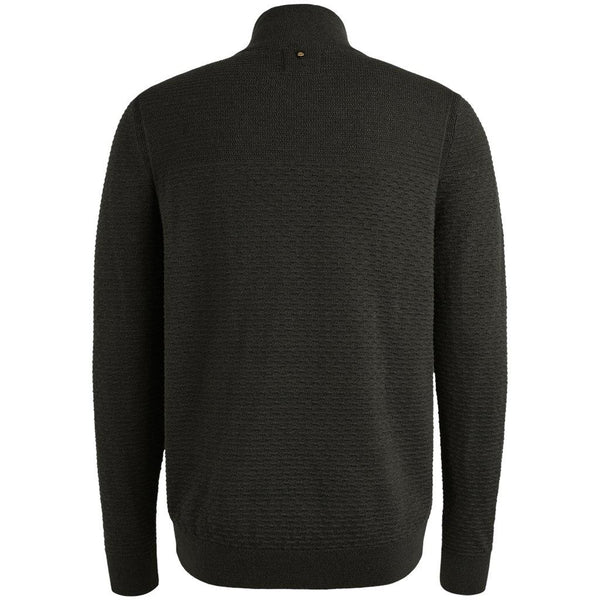 Half zip collar cotton moulin