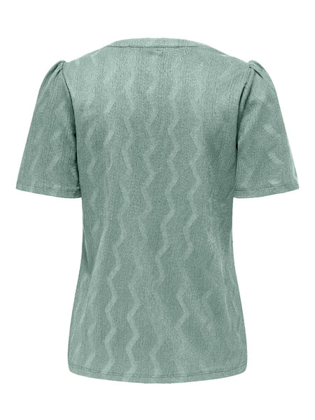 ONLDIA S/S V-NECK PLEAT TOP C