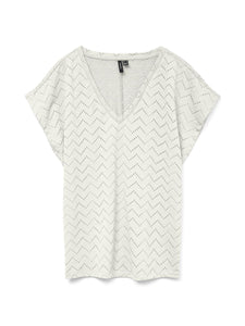 VMTHAS SS V-NECK TOP JRS GA V
