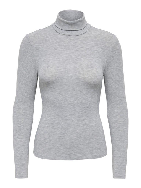 ONLGLAMOUR L/S ROLL-NECK TOP