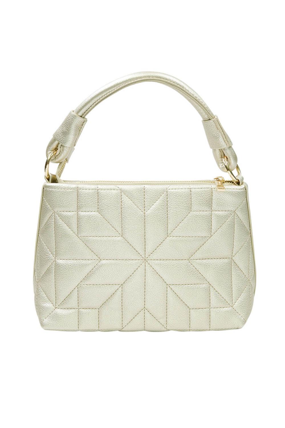 Stitched handbag gold