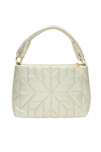 Stitched handbag gold