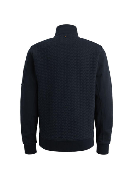 Zip jacket jacquard interlock