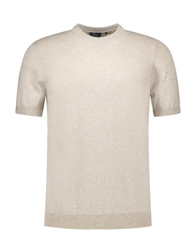 Tee round neck city sand mel.