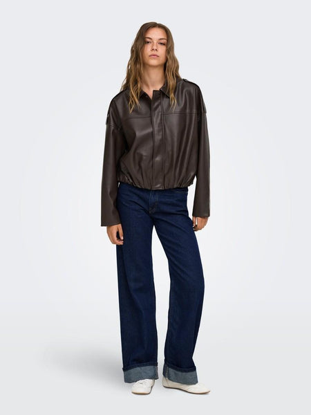 ONLMOON-NELI L/S FAUX LEATHER