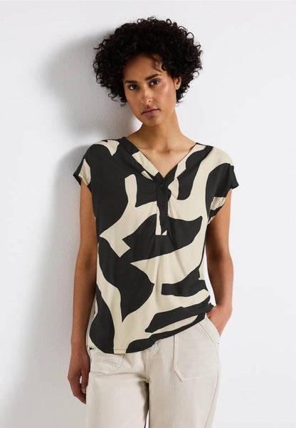 LTD QR Blouse Top w button pa