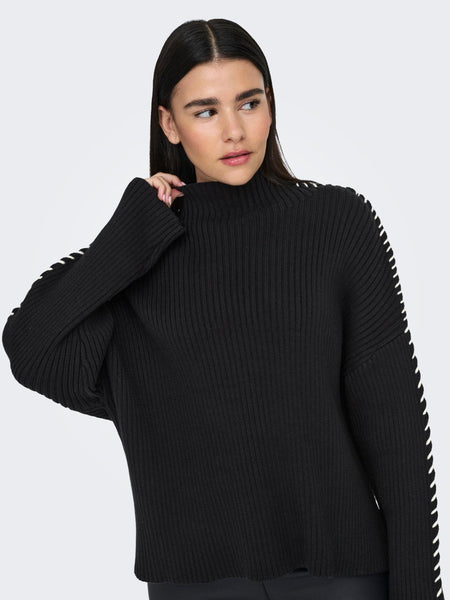 ONLQUEENIE LS CONTRAST HIGH N