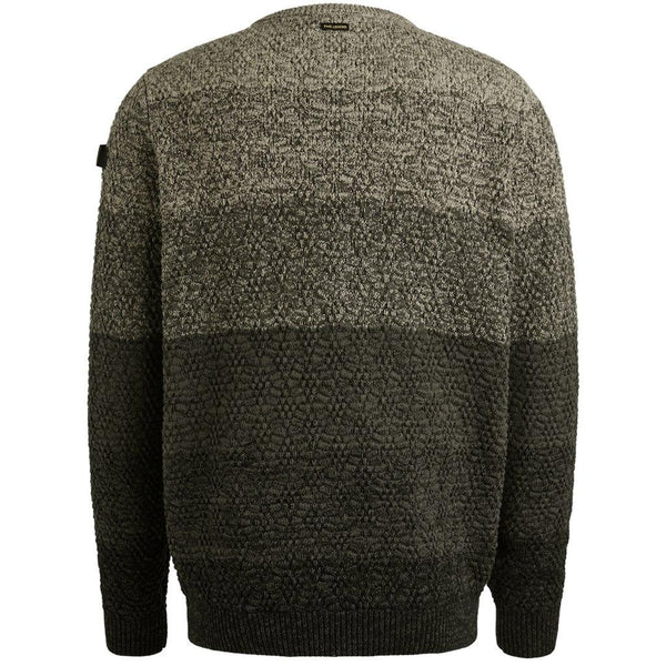 R-neck gradient knit