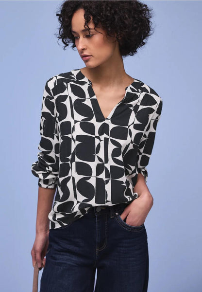LTD QR printed mat-mix shirt 