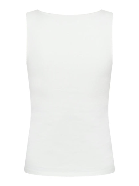 Sophia jersey top white