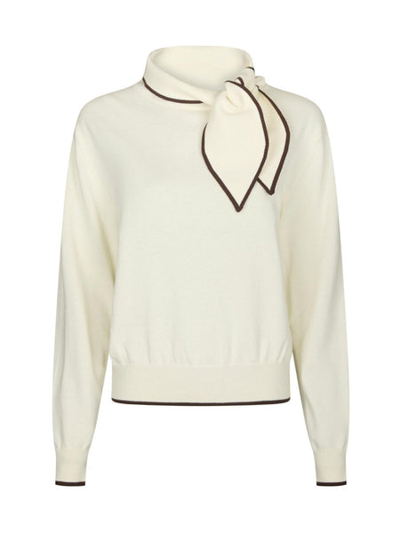 Sylena stitch knit ivory