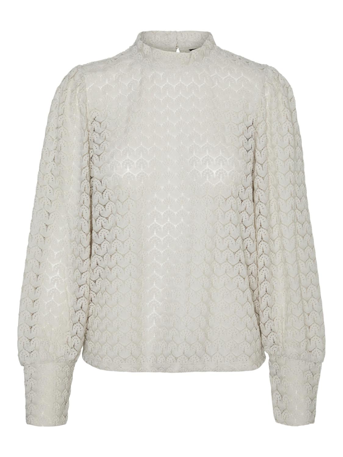 VMBECCA HIGH NECK LACE TOP JR