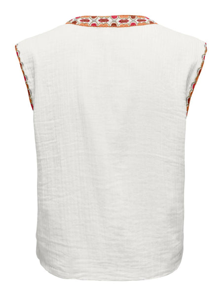 ONLTHYRA LIFE SL EMB VEST WVN