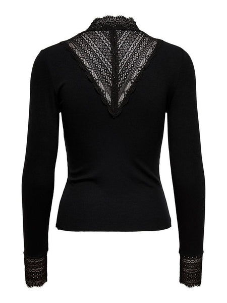 ONLTILDE L/S HIGH NECK LACE T