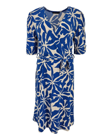 Jurk joyo monoflower kobalt