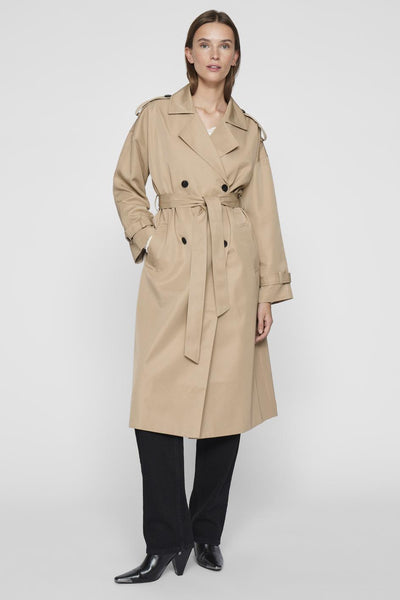 VIADDISON L/S  LONG TRENCHCOA