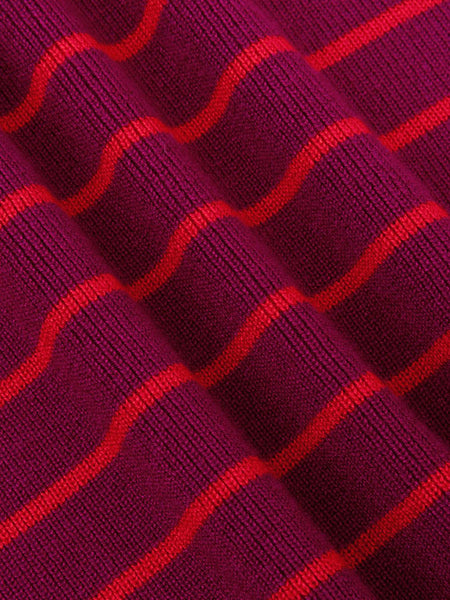 Knitted top devina fuchsia/red
