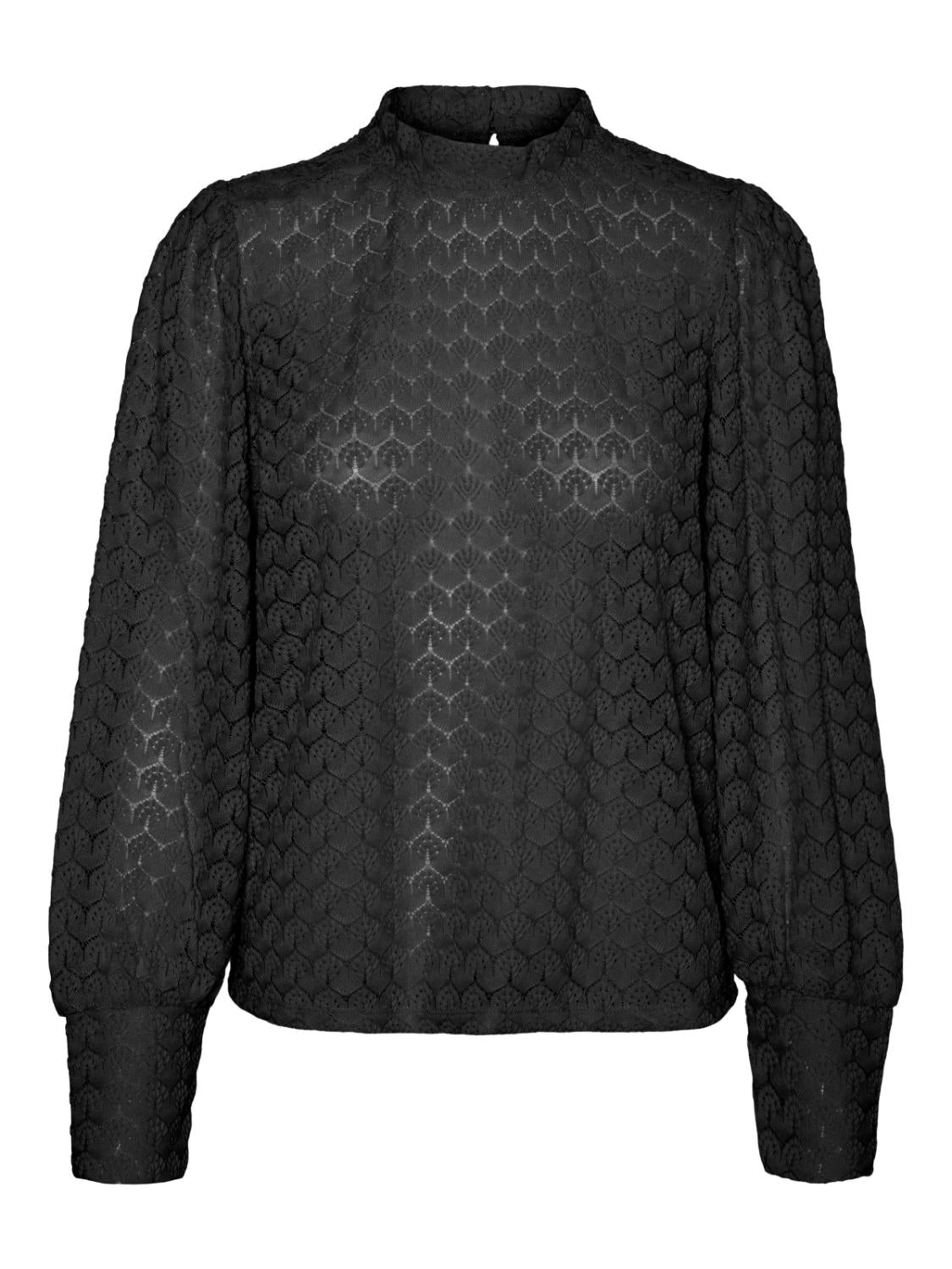 VMBECCA HIGH NECK LACE TOP JR
