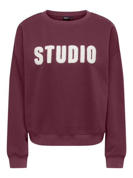 ONLSWEAT LIFE L/S CREW O.SIZE