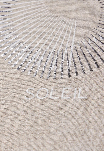 SOL_LTD QR partprint shirt w.