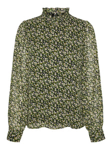 VMHOLLY VICA LS FRILL TOP WVN