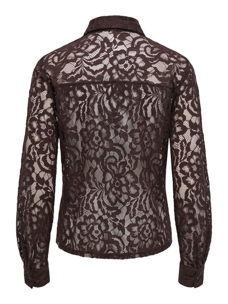 ONLBIRUN L/S LACE SHIRT WVN