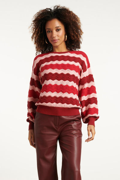 Knit top 25528 red-pink