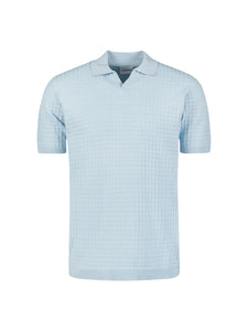 Pullover s/sleeve polo jacqurd