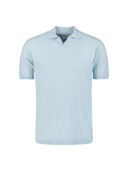 Pullover s/sleeve polo jacqurd