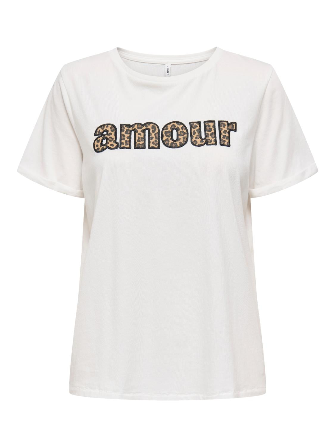 ONLLINE LIFE S/S O-NECK PRINT