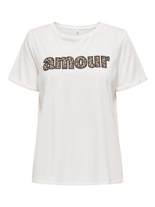 ONLLINE LIFE S/S O-NECK PRINT
