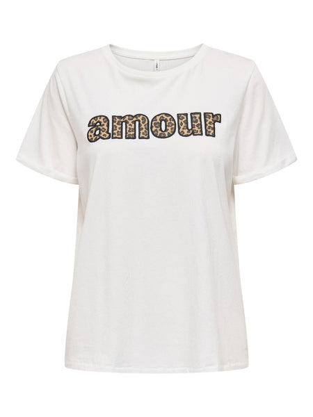 ONLLINE LIFE S/S O-NECK PRINT