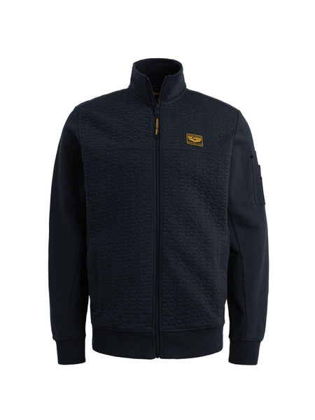 Zip jacket jacquard interlock