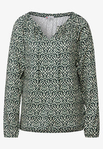 LTD QR printed raglan shirt w