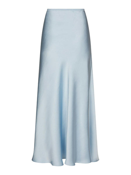 Vicky sateen skirt light blue