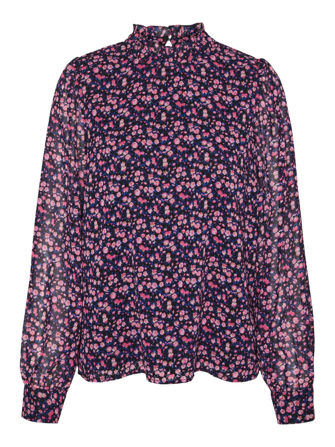 VMHOLLY VICA LS FRILL TOP WVN