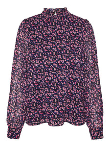 VMHOLLY VICA LS FRILL TOP WVN