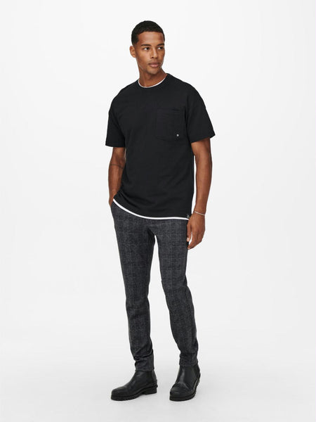 ONSMARK CHECK PANTS HY 9887 N