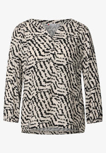 printed mat-mix shirt w.butto