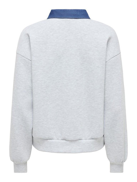 ONLSCARLET L/S POLO MIX SWEAT