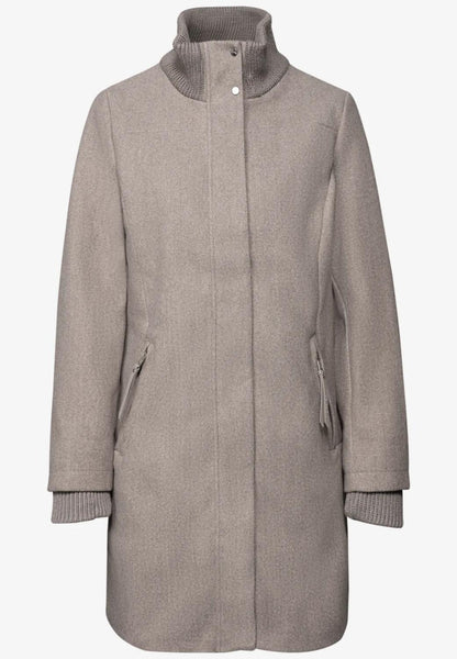 LTD QR Coat w. Knit Details